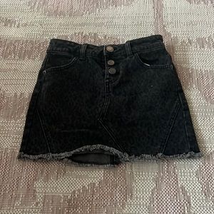 Black Justice Denim Skirt